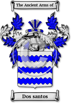 Dos santos Family Crest Download (jpg) Legacy Series - 150 DPI